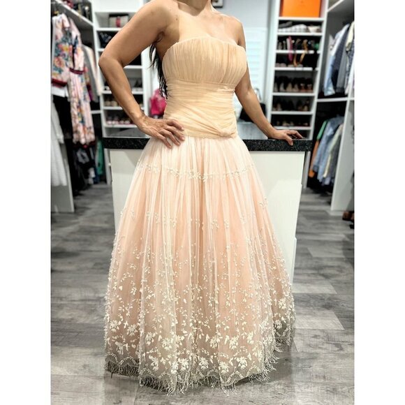 Soucy for Lara Helene Blush Formal Strapless Ball Gown $995 - Picture 7 of 12